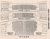 DUKE OF YORK'S THEATRE vintage seating plan. London West End 1937 old print