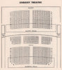 EMBASSY THEATRE vintage seating plan. London. Swiss Cottage 1937 old print