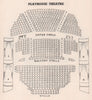 THE PLAYHOUSE THEATRE vintage seating plan. London West End 1937 old print