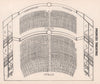 PRINCE'S (NOW SHAFTESBURY) THEATRE vintage seating plan. London West End 1937