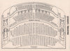 QUEEN'S THEATRE vintage seating plan. London West End. Long Acre 1937 print