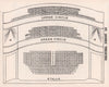 ST. JAMES'S THEATRE vintage seating plan. London. King Street 1937 old print
