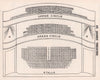 ST. JAMES'S THEATRE vintage seating plan. London. King Street 1937 old print