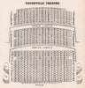 VAUDEVILLE THEATRE vintage seating plan. London West End 1937 old print