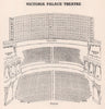 VICTORIA PALACE THEATRE vintage seating plan. London West End 1937 old print