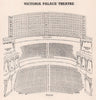 VICTORIA PALACE THEATRE vintage seating plan. London West End 1937 old print