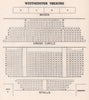 WESTMINSTER THEATRE vintage seating plan. London. Palace Street 1937 old print