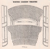 WINTER GARDEN (NOW NEW LONDON) THEATRE vintage seating plan. West End 1937