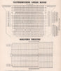 GLYNDBOURNE OPERA HOUSE & MALVERN FESTIVAL THEATRE vintage seating plans 1937