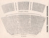 ROYAL SHAKESPEARE MEMORIAL THEATRE vintage seating plan Stratford-upon-Avon 1937
