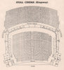 STOLL PICTURE HOUSE KINGSWAY. Vintage seating plan (now Peacock Theatre)  1937