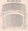 STOLL PICTURE HOUSE KINGSWAY. Vintage seating plan (now Peacock Theatre)  1937