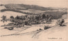 Turville, Chilterns. Buckinghamshire 1929 old vintage print picture