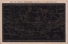 Star chart. Zodiacal Constellations 45°N & 45°S 12-24H. Astrology 1875 old map