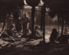 Tsimané/Chimane Indians & hut. Beni-Departement. Bolivia 1928 old print