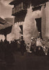 Calle Murillo, La Paz. Handcarved wooden colonial balcony. Bolivia 1928 print