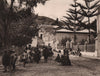 The Plaza of Sorata. Sunday market: trading Indians. Bolivia 1928 old print