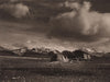 Sajama village houses. Huallatiri volcano. Bolivia 1928 old vintage print