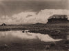 Grazing grounds on the shores of the Lake Titicaca. Bolivia 1928 old print