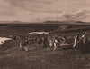 Aymara Indians of the shores of Lake Titicaca at a dance. Bolivia 1928 print