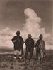 Aymara Indian musicians on the shores of Lake Titicaca. Bolivia 1928 old print