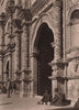 Portal of San Francisco Church, La Paz. Bolivia 1928 old vintage print picture