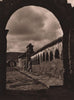 The Plaza and street in the modern part of Tiahuanacu. Bolivia 1928 old print