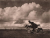 An ox cart in the pampa of Santa-Cruz. Bolivia 1928 old vintage print picture