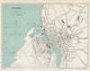 BOULOGNE vintage tourist town city plan. Pas-de-Calais. WARD LOCK 1928 old map