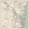BROADSTAIRS vintage tourist town city resort plan. Kent. WARD LOCK 1924 map
