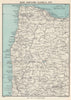 SOUTH WEST ENGLAND. Bude Hartland Clovelly. Devon/Cornwall. WARD LOCK 1956 map