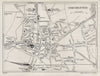 CHICHESTER vintage tourist town city plan. Sussex. WARD LOCK 1940 old map