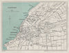 CLEVEDON vintage tourist city town plan. Somerset. WARD LOCK 1928 old map