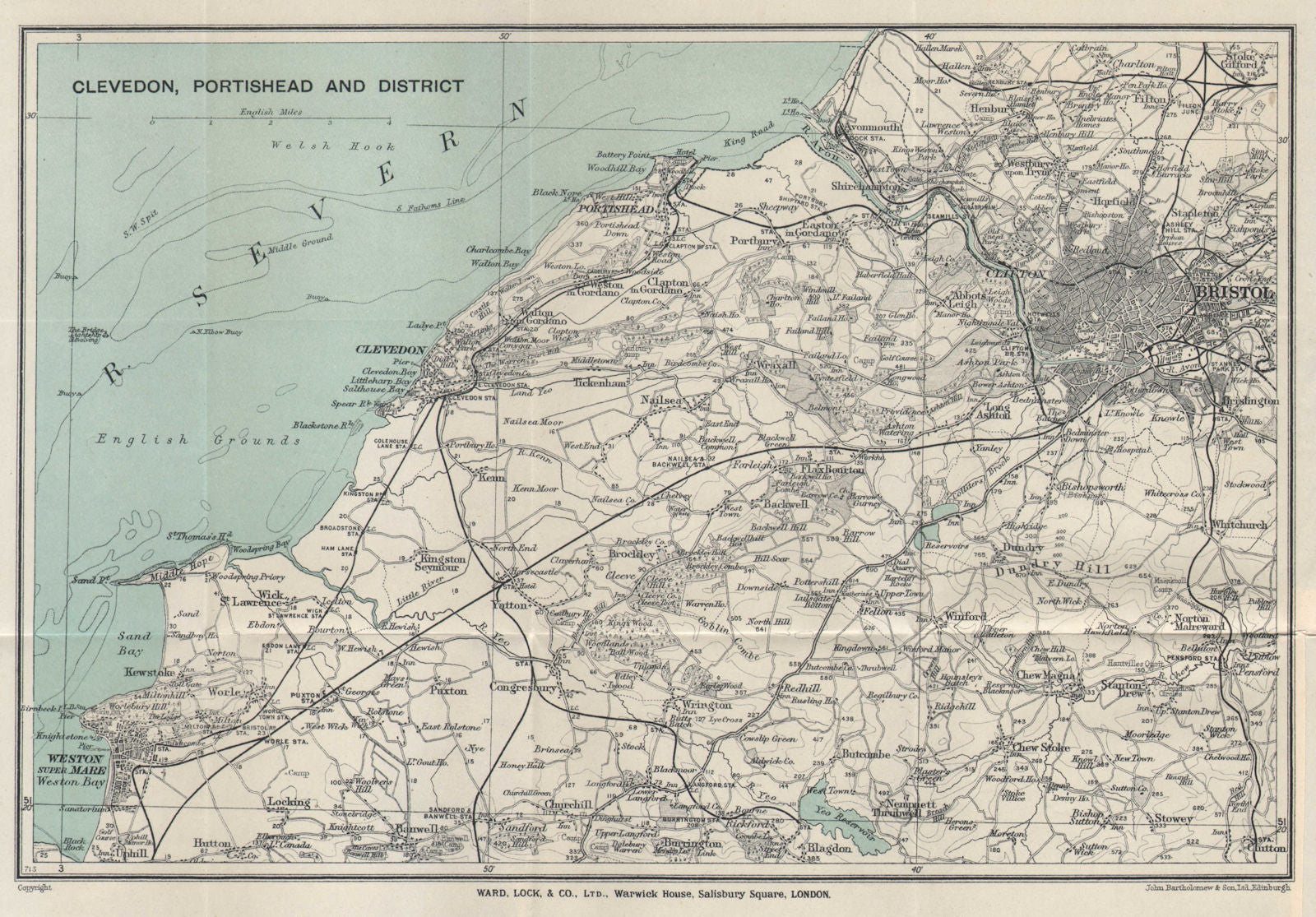 SOMERSET COAST Clevedon Portishead Weston-super-Mare Bristol WARD LOCK ...
