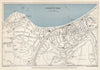 COLWYN BAY vintage tourist town city resort plan. Wales. WARD LOCK 1952 map