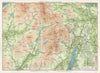 LAKE DISTRICT Coniston Duddon & Esk Dales Ulpha & Furness Fells 1964 old map