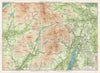LAKE DISTRICT Coniston Duddon & Esk Dales Ulpha & Furness Fells 1964 old map