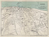 CROMER vintage tourist town city resort plan. Norfolk. WARD LOCK 1937 old map