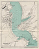 DARTMOUTH vintage tourist town city plan. Devon. WARD LOCK 1922 old map