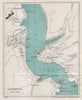 DARTMOUTH vintage tourist town city plan. Devon. WARD LOCK 1925 old map