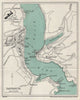 DARTMOUTH vintage tourist town city plan. Devon. WARD LOCK 1930 old map