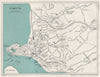 EXMOUTH vintage tourist city town plan. Devon. WARD LOCK 1935 old vintage map