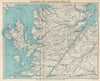 SCOTTISH HIGHLANDS. Caledonia canal Skye Ross & Cromarty. WARD LOCK 1934 map