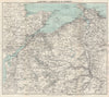 NW WALES. Llandudno Caernarvon Snowdonia Anglesey Bangor. WARD LOCK 1961 map