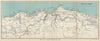 LYNTON & DISTRICT. Exmoor coast vintage tourist map. Devon. WARD LOCK 1933