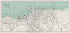 MARGATE vintage town city plan. Westgate-on-Sea Birchington. WARD LOCK 1937 map