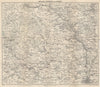 PEAK DISTRICT SOUTH Matlock Dovedale Buxton Chesterfield Leek Bakewell 1950 map
