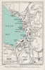 OBAN vintage tourist town city plan. Scotland. WARD LOCK 1940 old vintage map