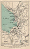 OBAN vintage tourist town city plan. Scotland. WARD LOCK 1947 old vintage map