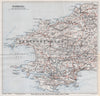 PEMBROKESHIRE. Cardigan Pembroke Tenby St David's. Wales. WARD LOCK 1936 map